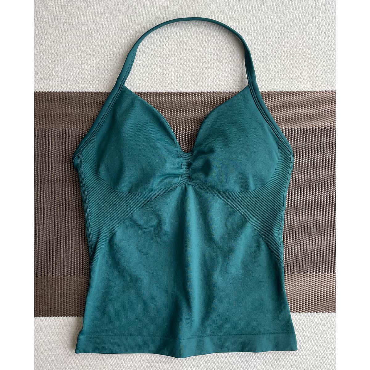 TKITK Yoga vest Sports Bra Women Halter Top High Support Push-up Open Back Gym wear Fitness Yoga Workout underwear