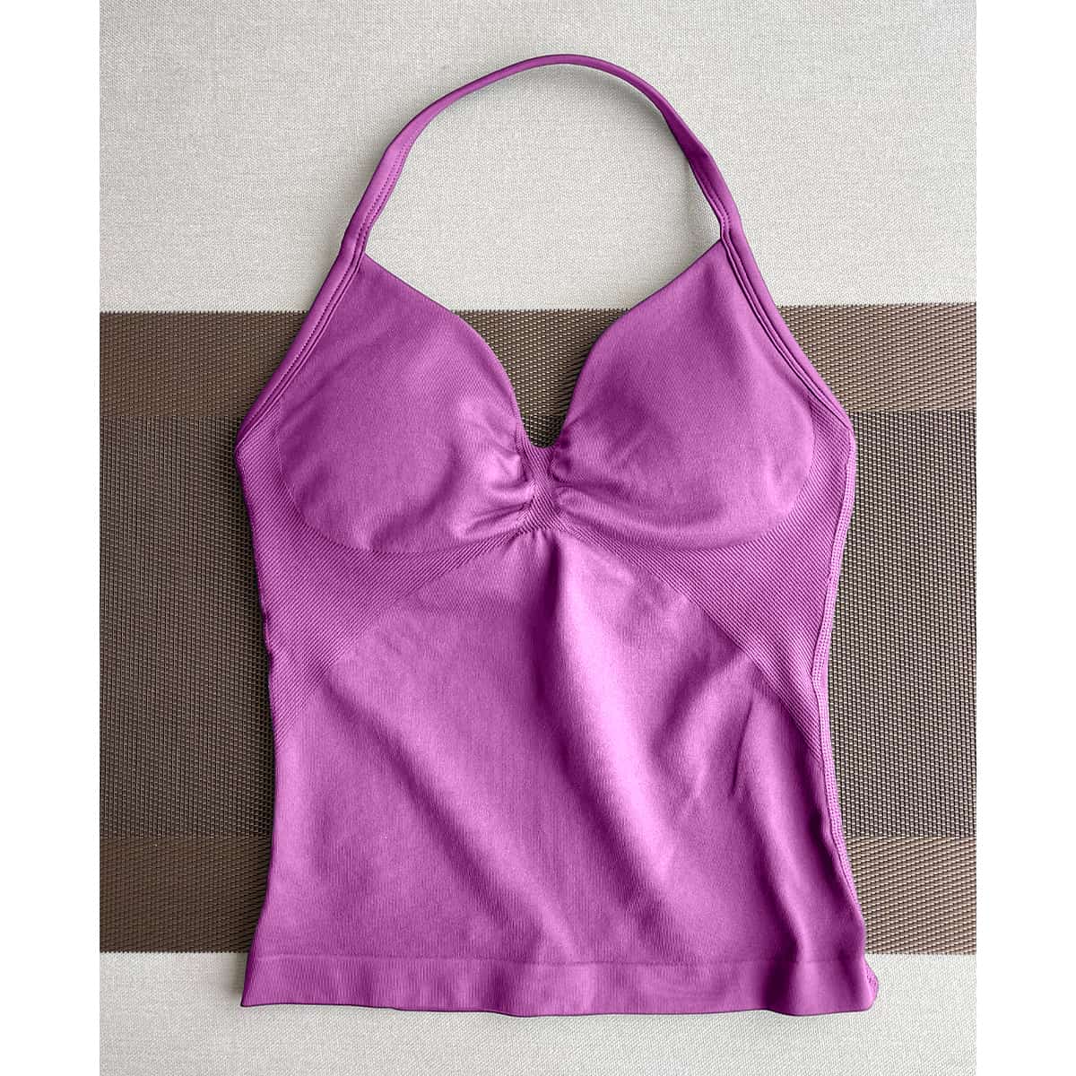 TKITK Yoga vest Sports Bra Women Halter Top High Support Push-up Open Back Gym wear Fitness Yoga Workout underwear