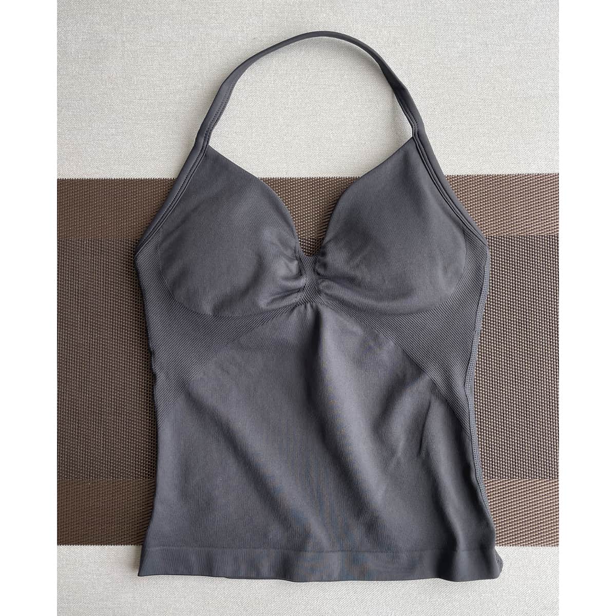 TKITK Yoga vest Sports Bra Women Halter Top High Support Push-up Open Back Gym wear Fitness Yoga Workout underwear