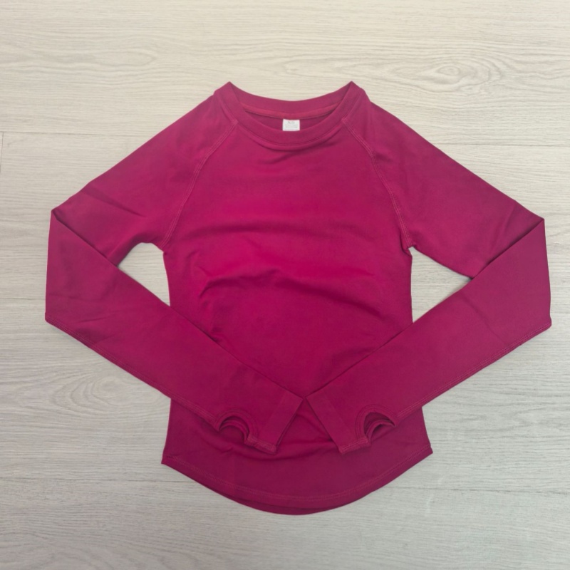 TKITK HerGym Defy Long Sleeve Top Women's Seamless Gym Slim Fitness Yoga Sport T-Shirt Quick Dry Running Workout Shirts