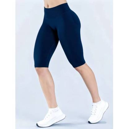 TKITK Women Nylon Low-Rise Seamless Butt Lifting Capri Pants Yoga Fitness Workout Leggings