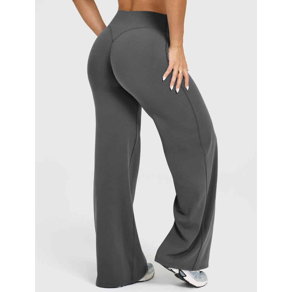 TKITK 2026 New Wide Leg Yoga Pants for Women Straight Leg Workout Casual Pants Ladies Fitness Trousers