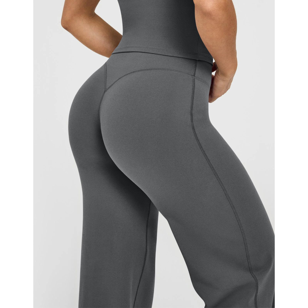 TKITK 2026 New Wide Leg Yoga Pants for Women Straight Leg Workout Casual Pants Ladies Fitness Trousers