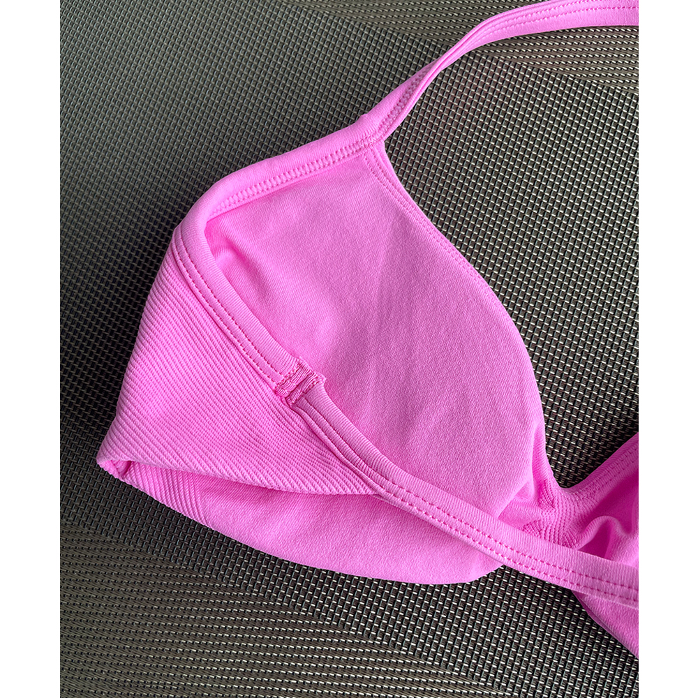 TKITK Sports Bra Seamless Spandex Woman Fitness Elastic Breathable Breast Enhancement Leisure Sports Underwear