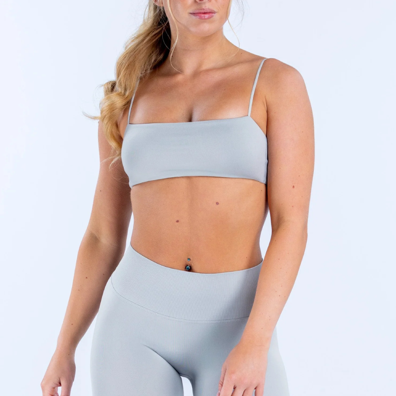 TKITK Women Yoga Sports Bra U Shape Simple Strap Tube Top Fitness Athletic Activewear