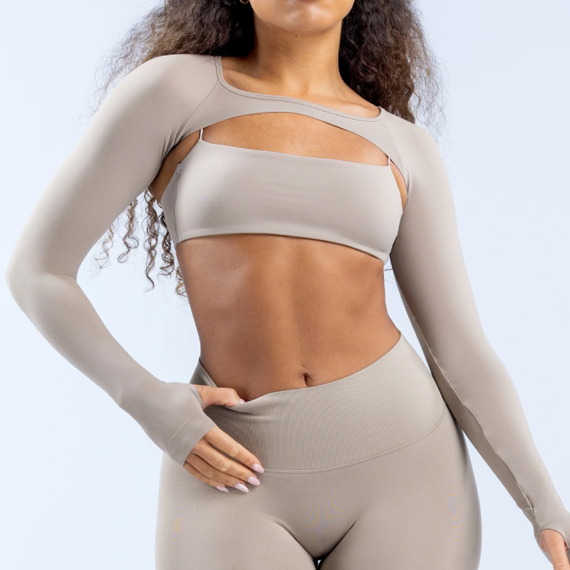 TKITK Women Shawl Bra 2 Piece Outfit Yoga Workout Fitness 2Pcs Tops Athletic Sports Activewear Tops