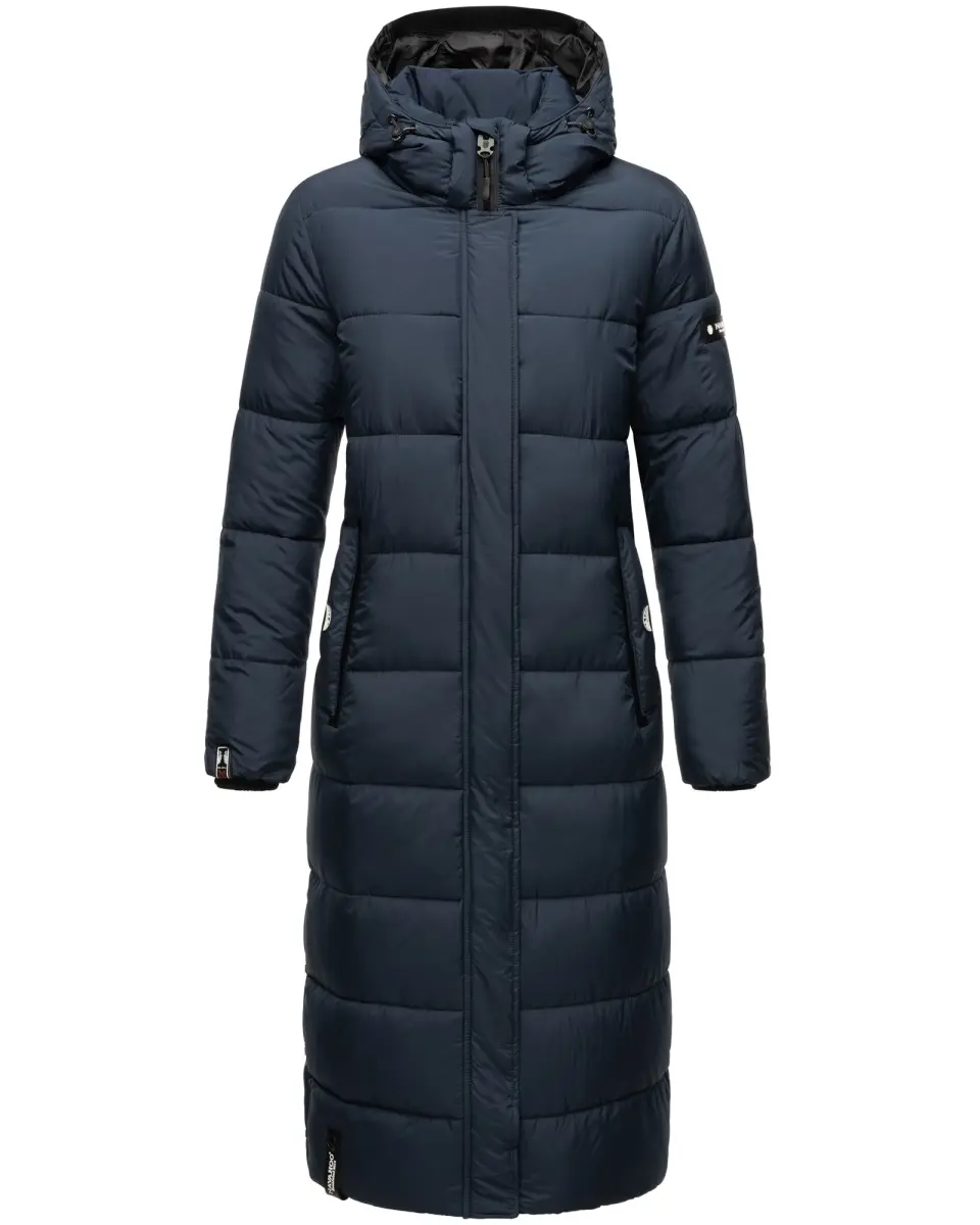ladies long winter jacket quilted