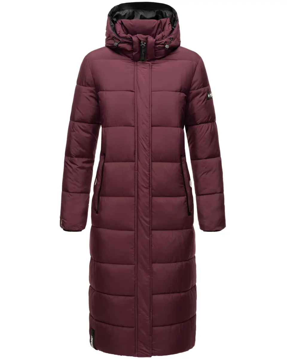 ladies long winter jacket quilted