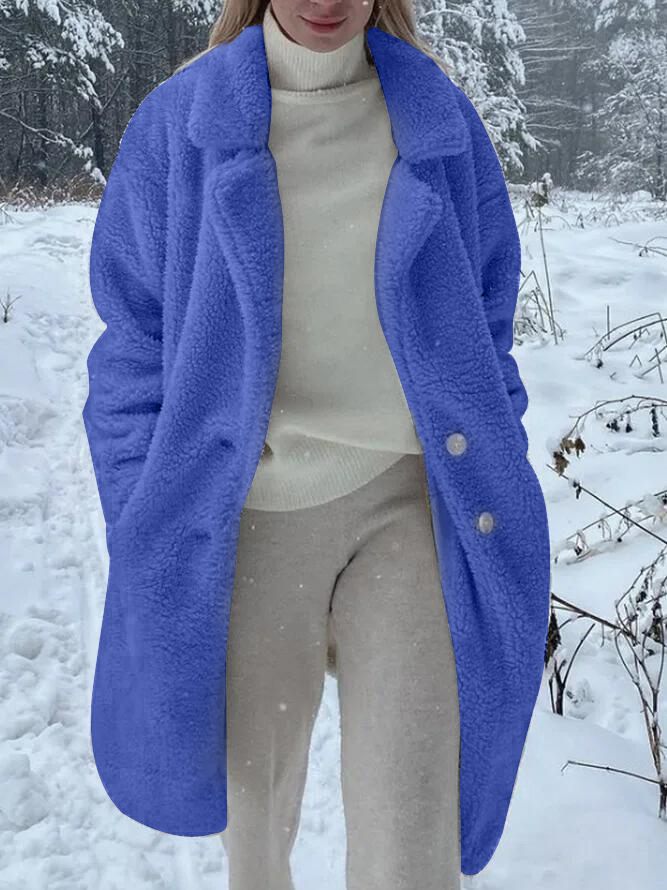 Shawl Collar Casual Cotton Coat Jacket