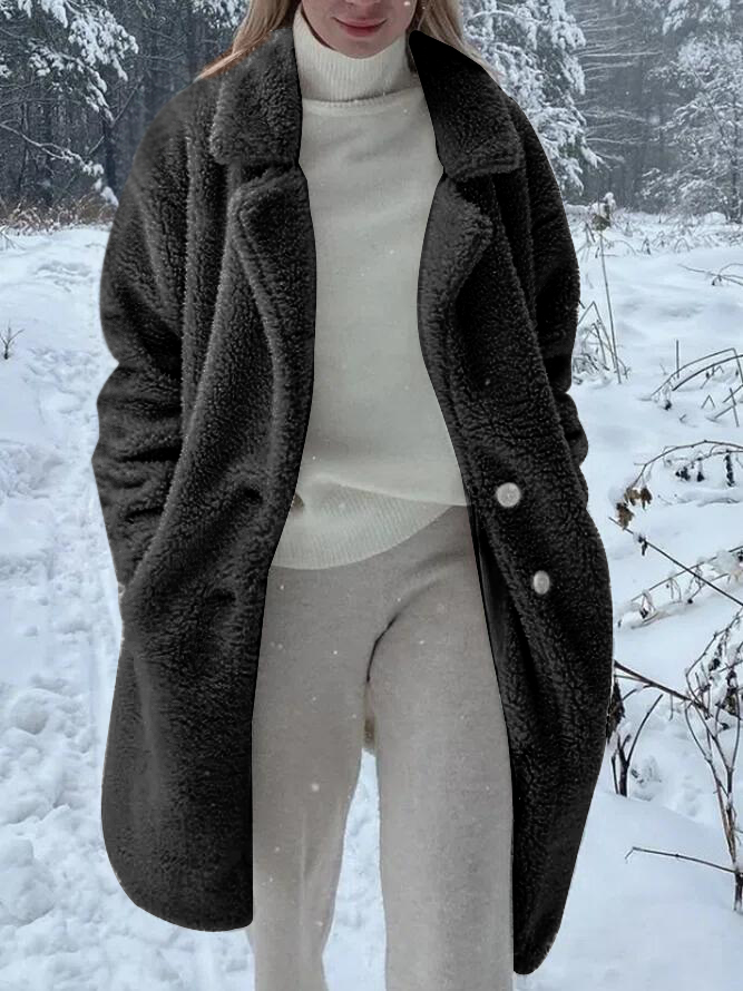 Shawl Collar Casual Cotton Coat Jacket