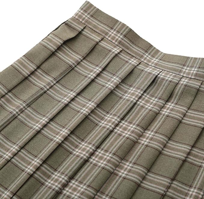 Womens Japanese School Girl JK Skirt Costume,Summer School Uniform Set,Sexy Sailor Cosplay Costumes,Halloween Uniform,Mini Plaid Skirt Shirt with Bow Tie