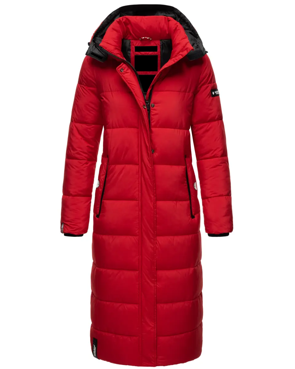 ladies long winter jacket quilted