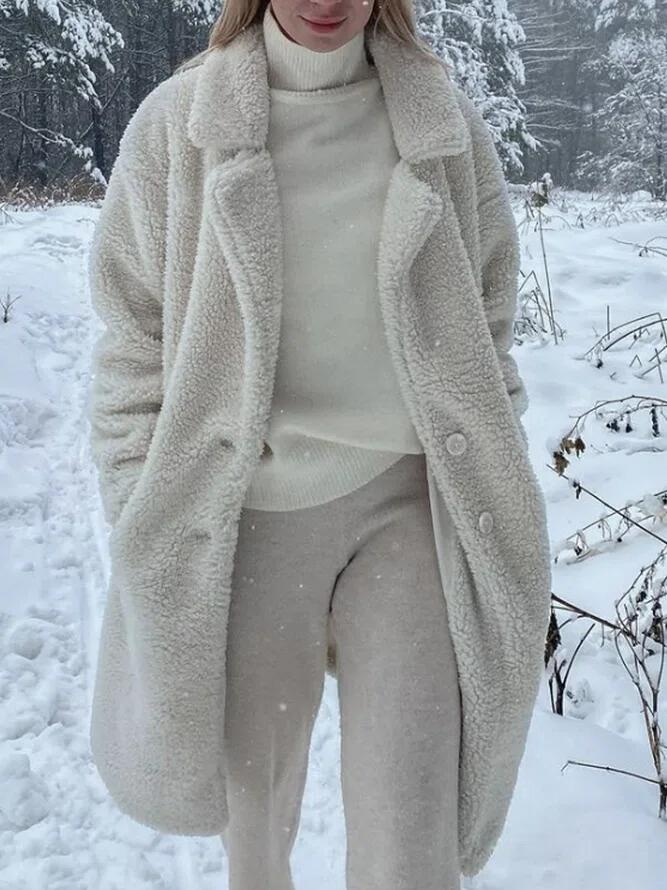 Shawl Collar Casual Cotton Coat Jacket