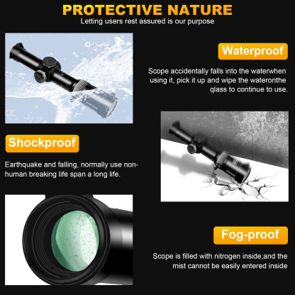 Hunters FFP 1-6X26 mm Waterproof Fog-Proof Rugged Tactical Hunting Scope