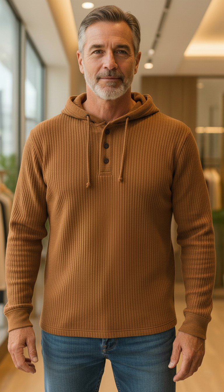 NEW🔥 Men's Knit Ribbed Sweater Jacket