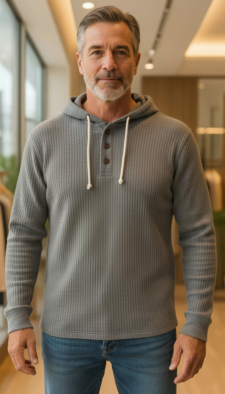 NEW🔥 Men's Knit Ribbed Sweater Jacket