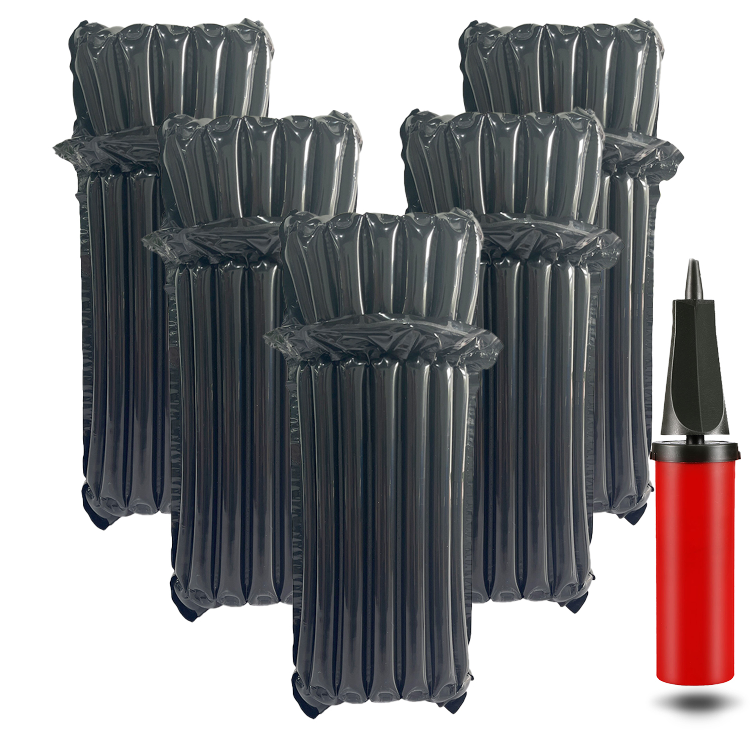 Wine Bottle Travel Protector Bags, Inflatable Air Column Packaging Bubble Bag with Free Inflator Pump