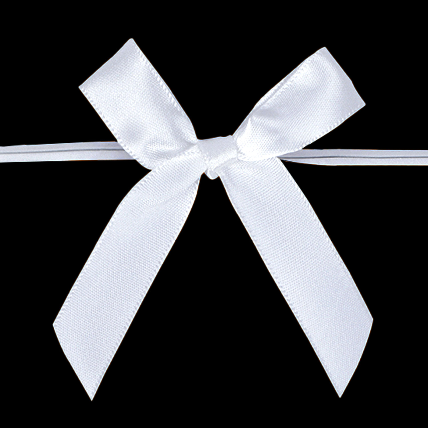 Satin Ribbon Twist Tie Bows for Treat Bags, Gift Bags, Bakery Candy Bags and Package Decorating Ribbon Bow, Bowknot for Gifts