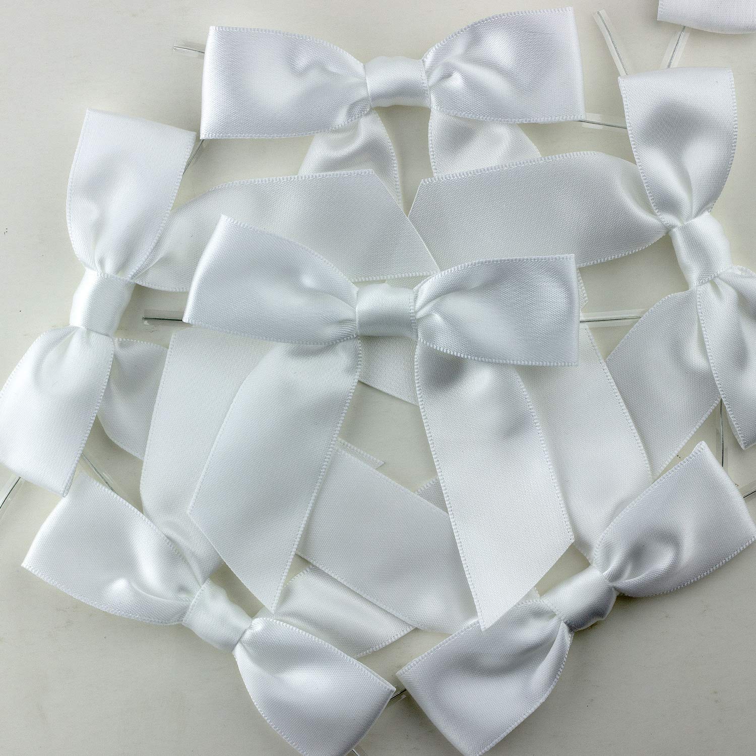 2.5Inch Satin Ribbon Twist Tie Bows for Gift Wrapping,30 Counts
