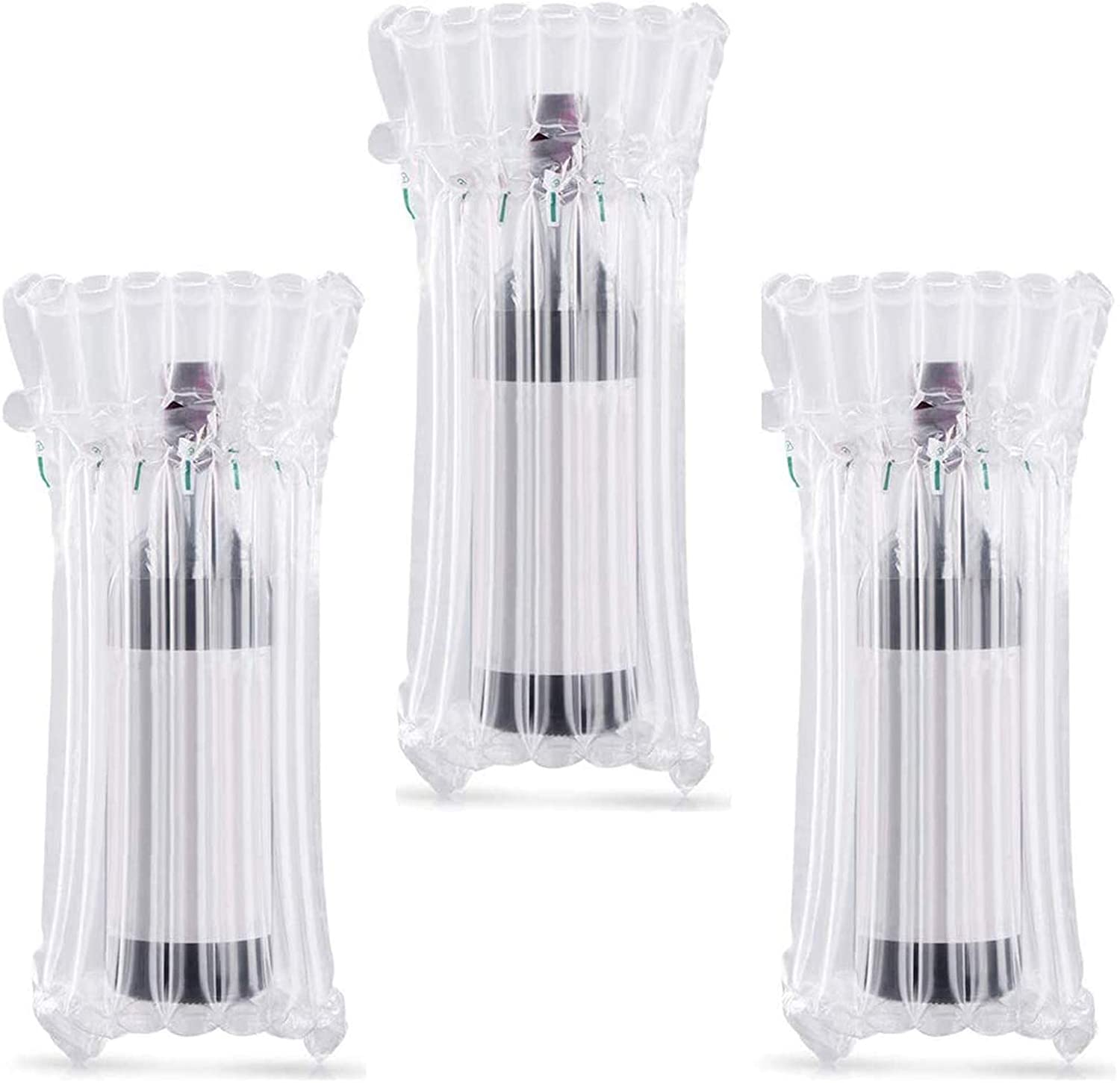 Wine Bottle Travel Protector Bags, Inflatable Air Column Packaging Bubble Bag with Free Inflator Pump