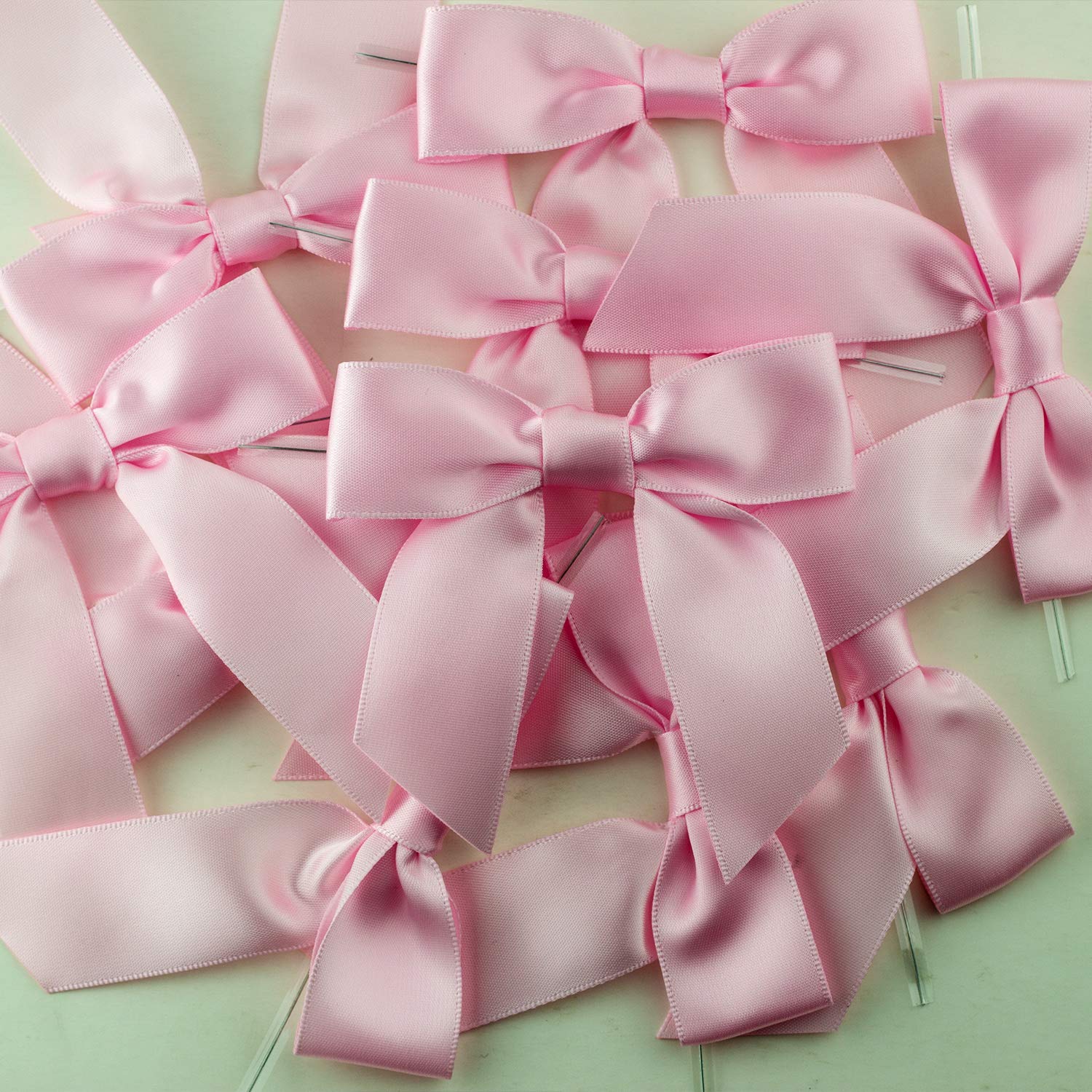 2.5Inch Satin Ribbon Twist Tie Bows for Gift Wrapping,30 Counts