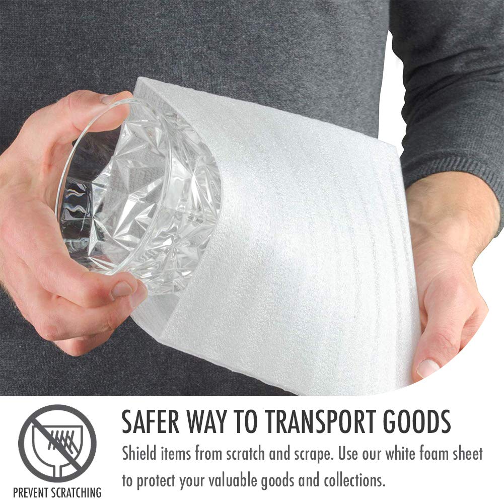 Dish Packing Supplies for Moving,Cushion Foam Pouches for Packing Dishes and Foam Sheets Packing Materials for fragile items