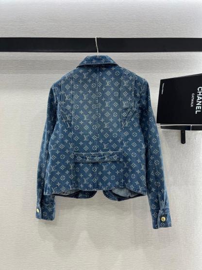 1V Jacquard Denim Jacket