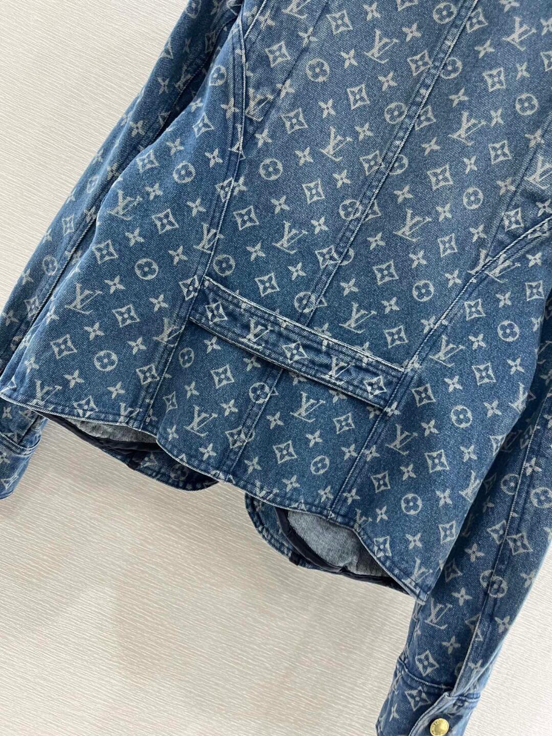 1V Jacquard Denim Jacket