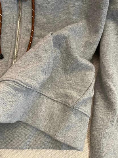 Miu Gray Sweatshirt Jacket