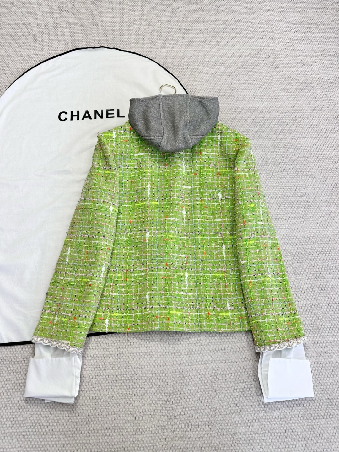 Miu Gray Sweatshirt Jacket