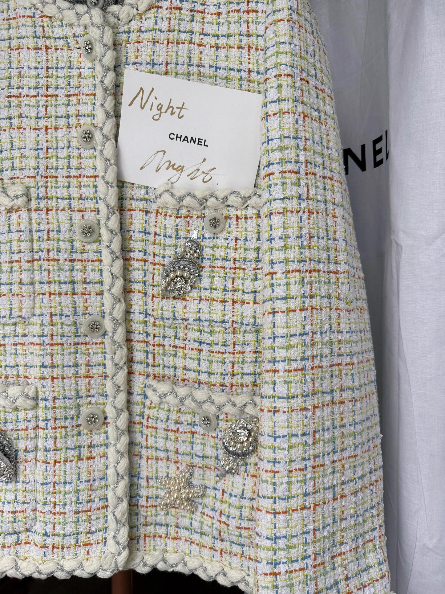 CHNEL Early Spring Embroidered Pocket Jacket