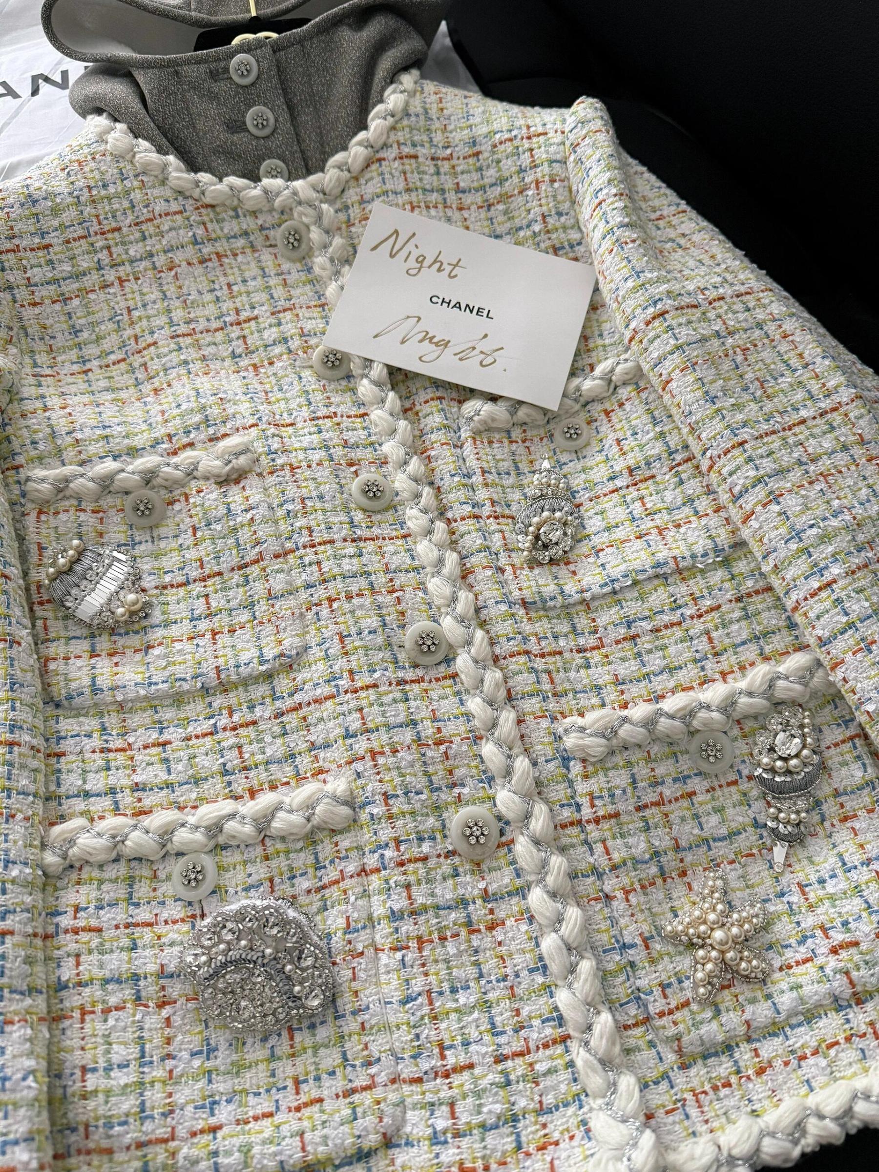 CHNEL Early Spring Embroidered Pocket Jacket