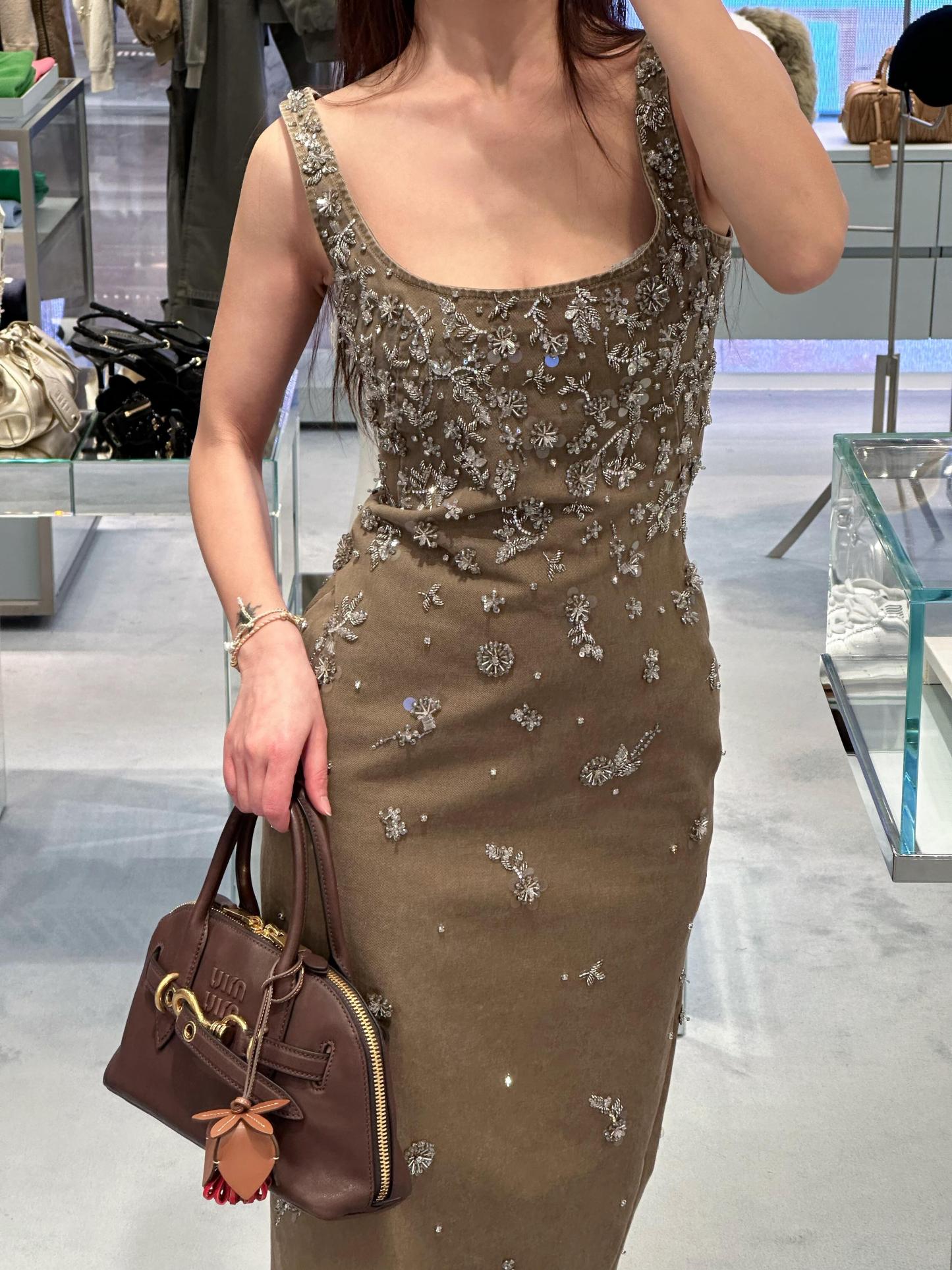 Miu Heavy Sequin Dress