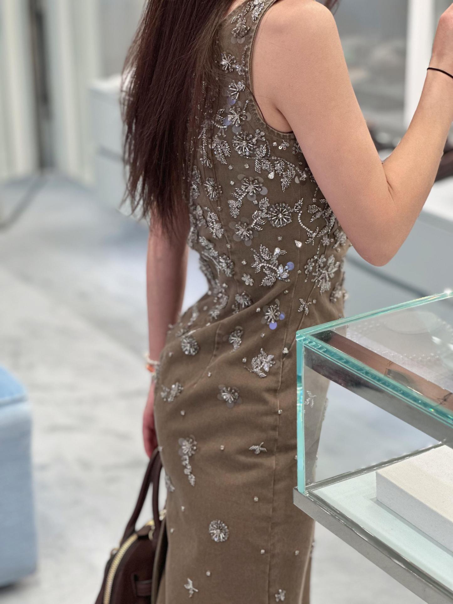 Miu Heavy Sequin Dress