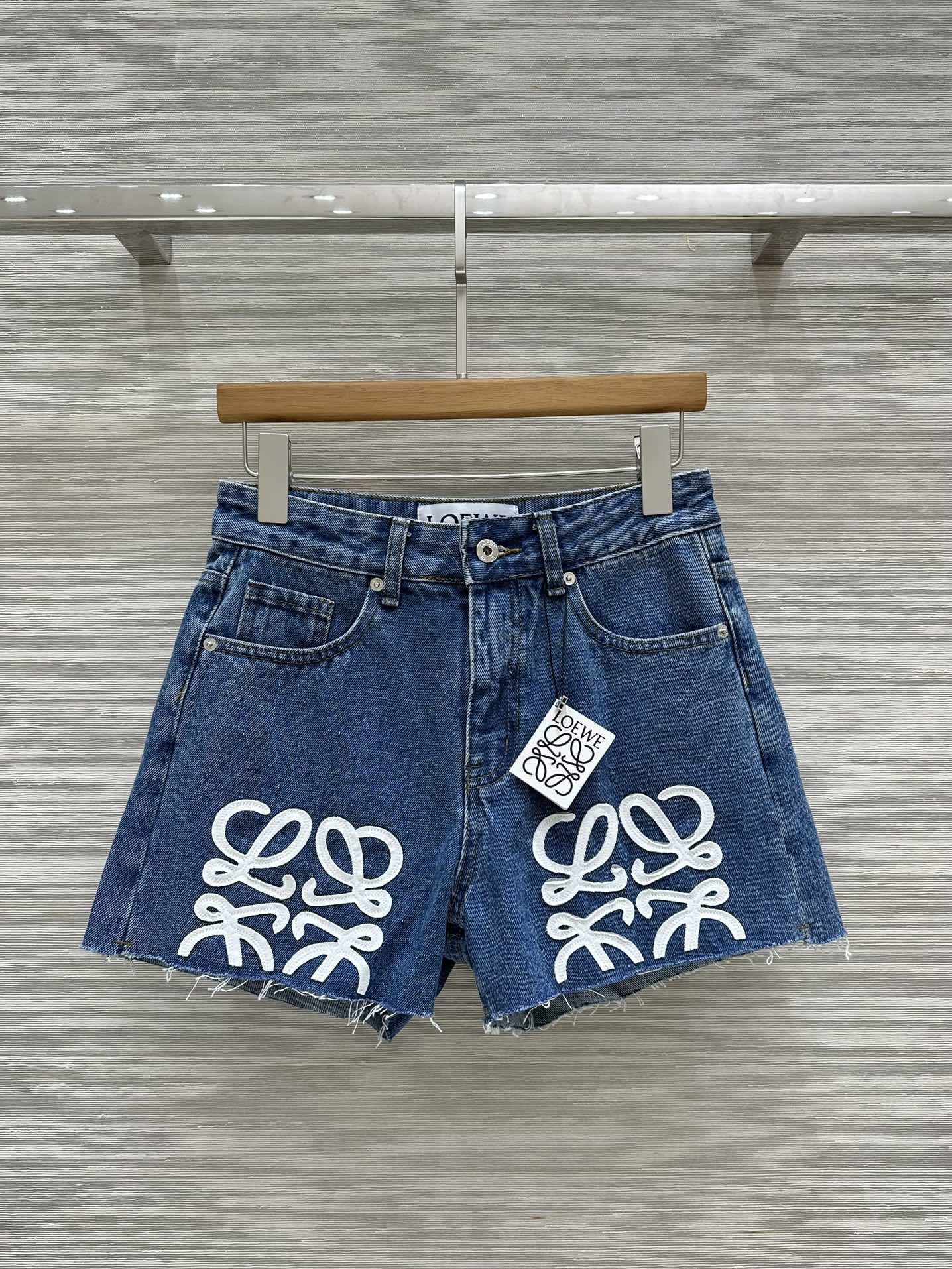 LOE 25SS Cotton Twill Denim Shorts