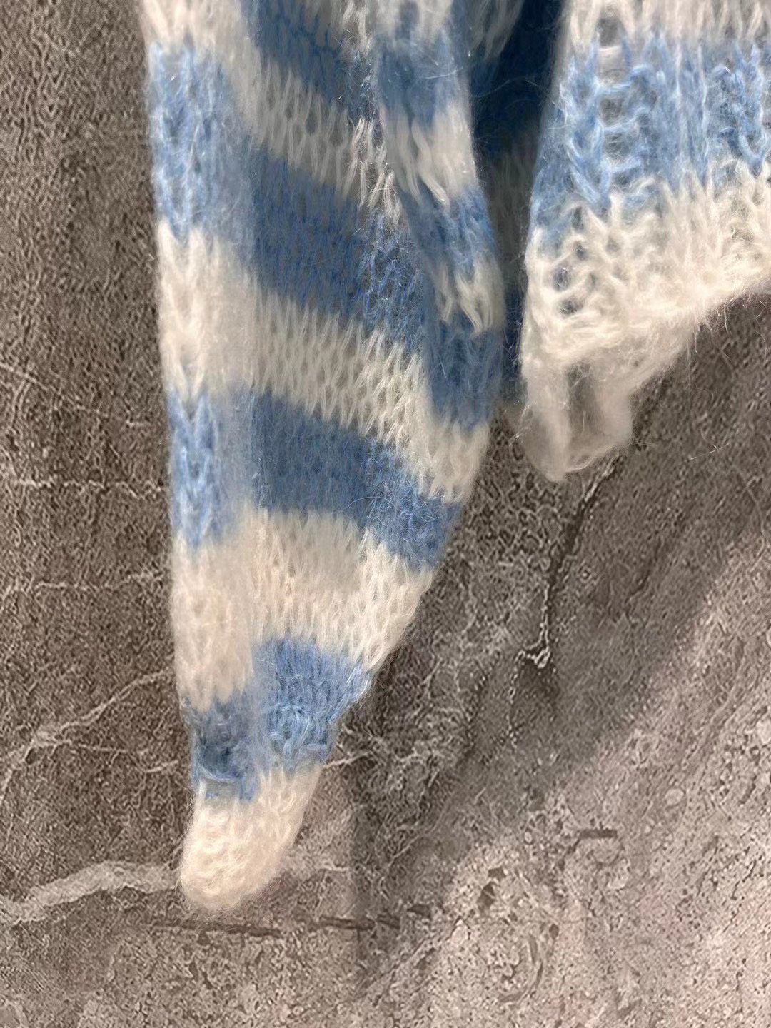 LOE Blue Seahorse Long Sleeve Sweater