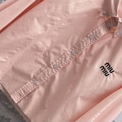 MIU25SS Lapel Long Sleeve Shirt