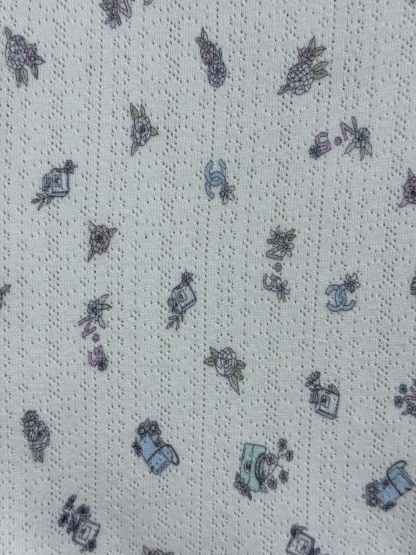 CHANE Painted Floral Bottom Shirt