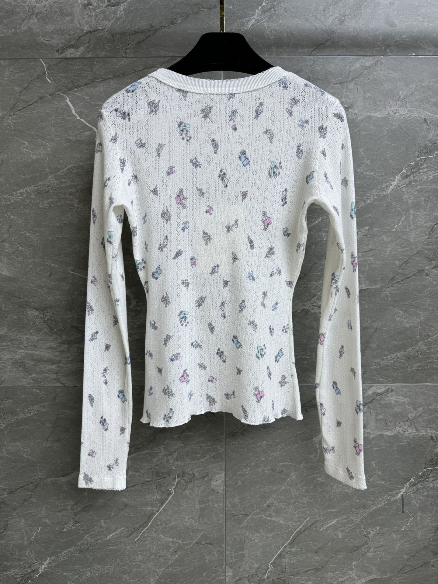 CHANE Painted Floral Bottom Shirt