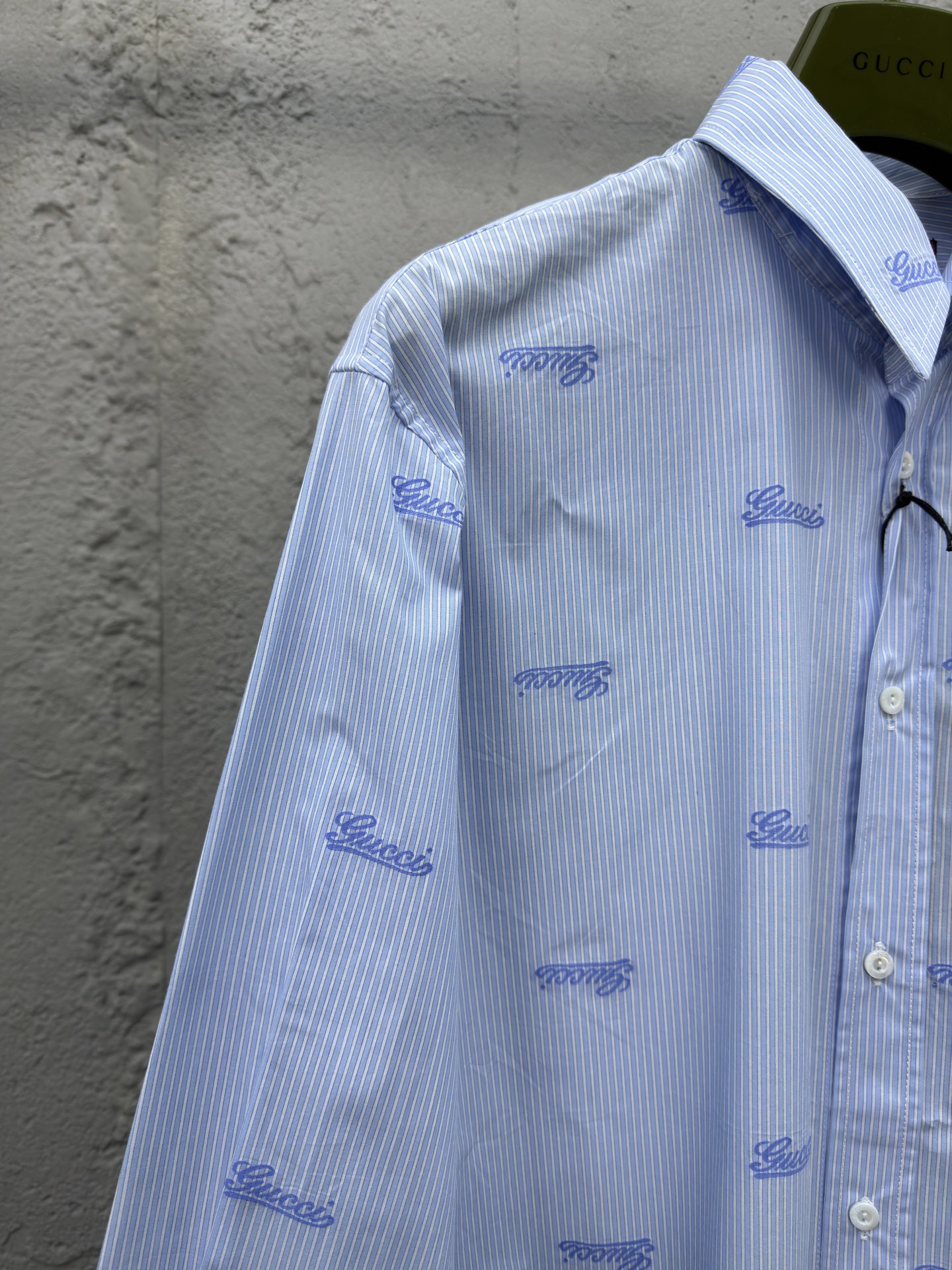 GG Jacquard Embroidered Striped Shirt