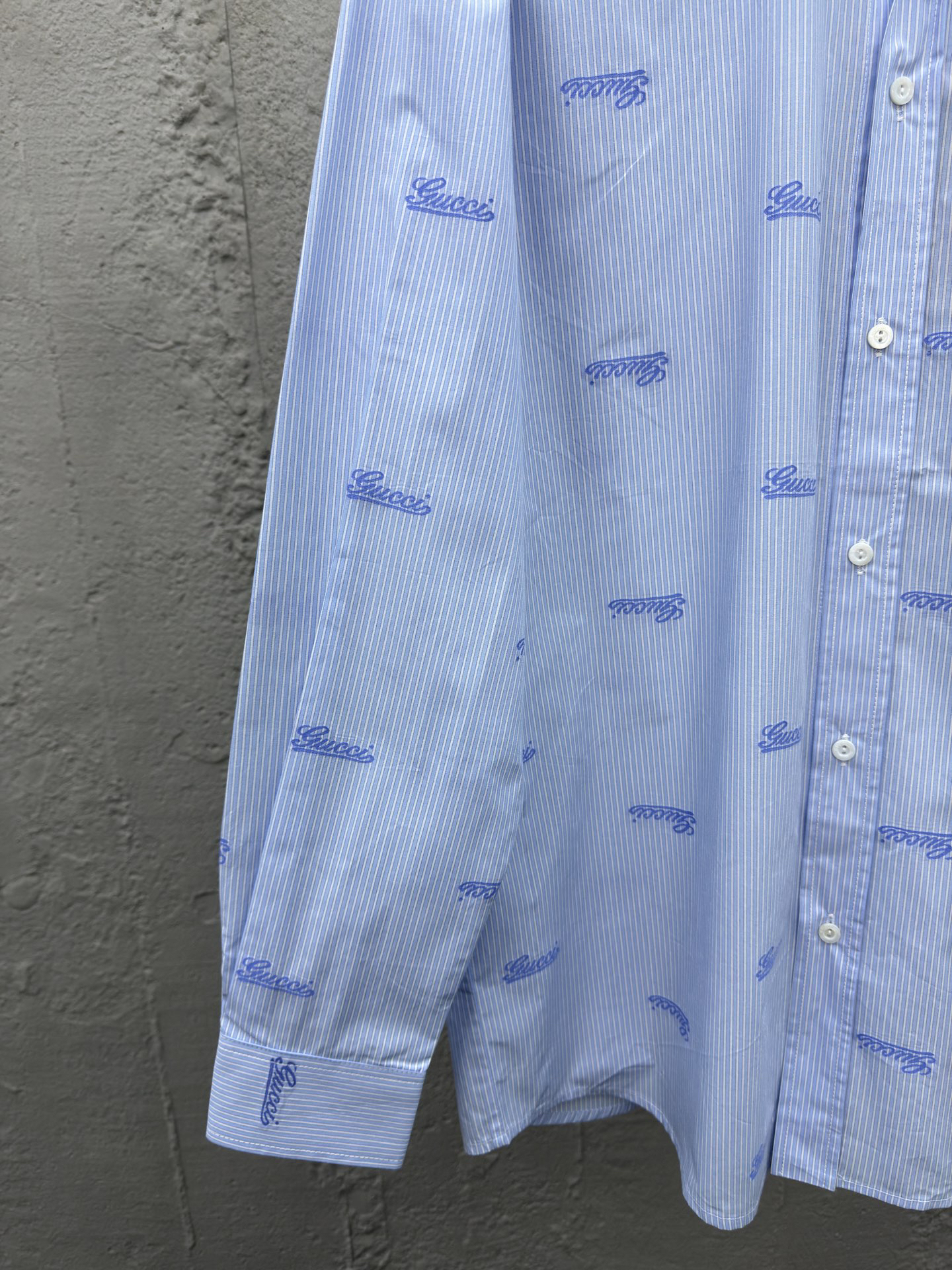 GG Jacquard Embroidered Striped Shirt