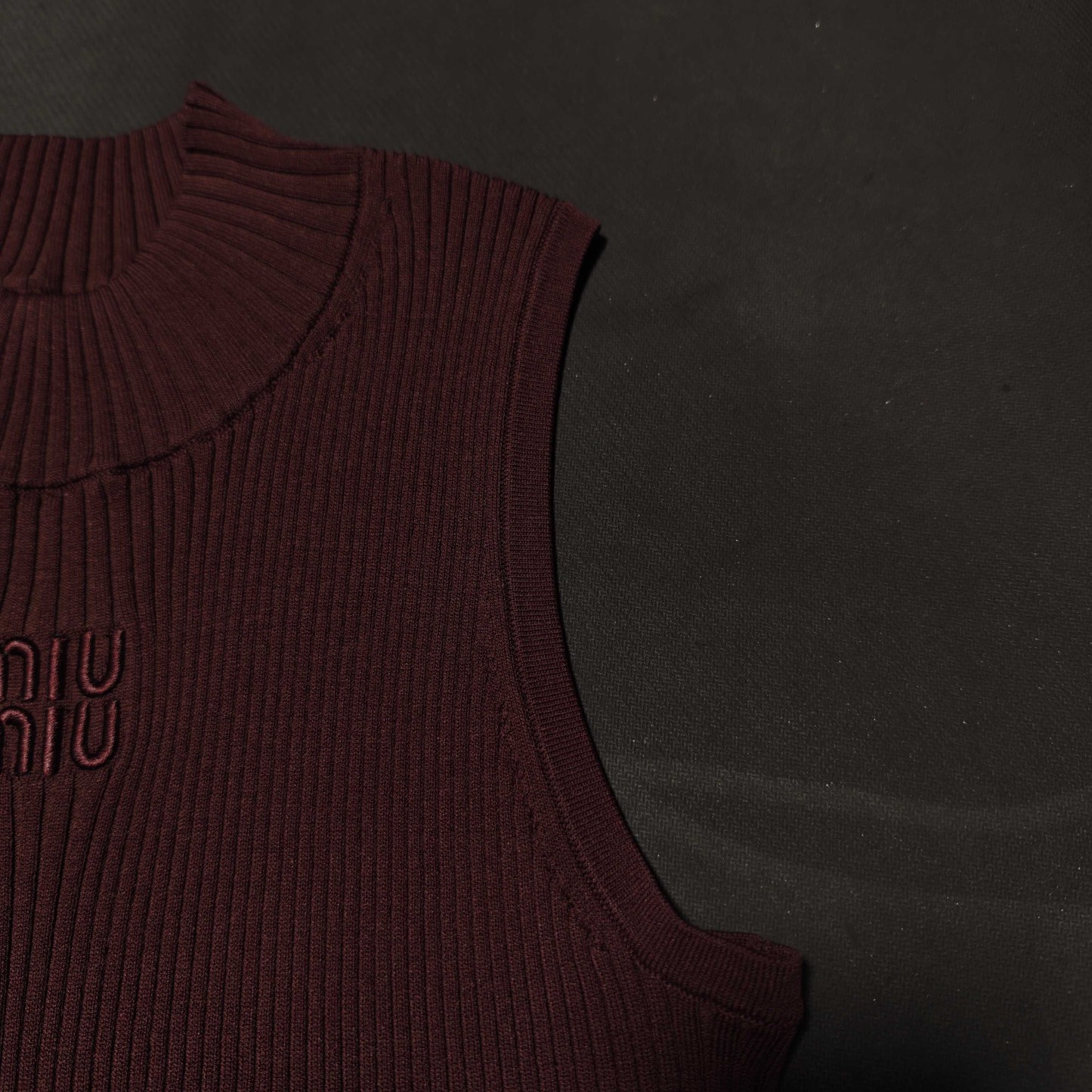 MIU Curry Knit Vest