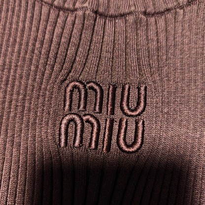 MIU Curry Knit Vest