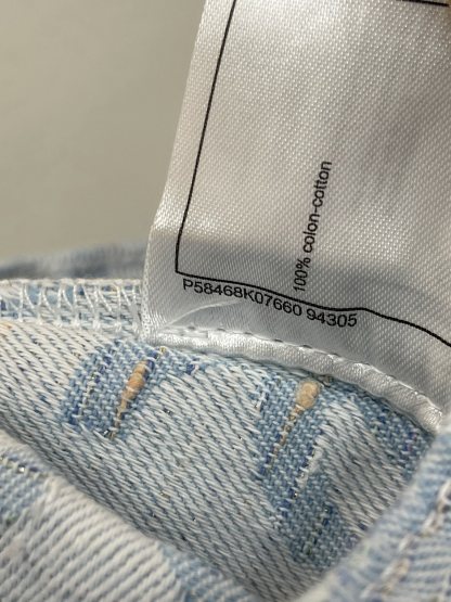 CHANE25SS heavy jacquard denim trousers