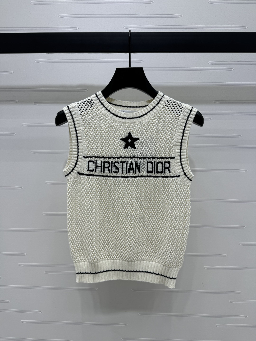 DIO25SS Colour Block Knit Tank Top