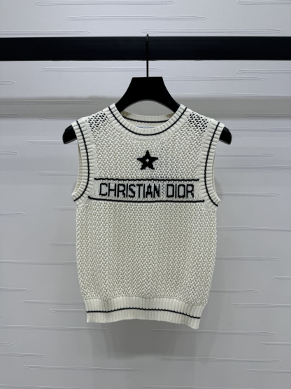 DIO25SS Colour Block Knit Tank Top