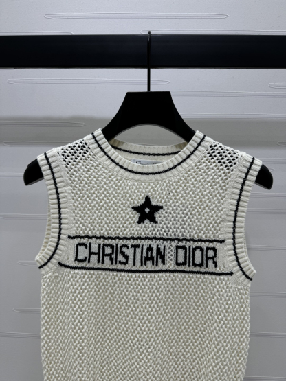 DIO25SS Colour Block Knit Tank Top