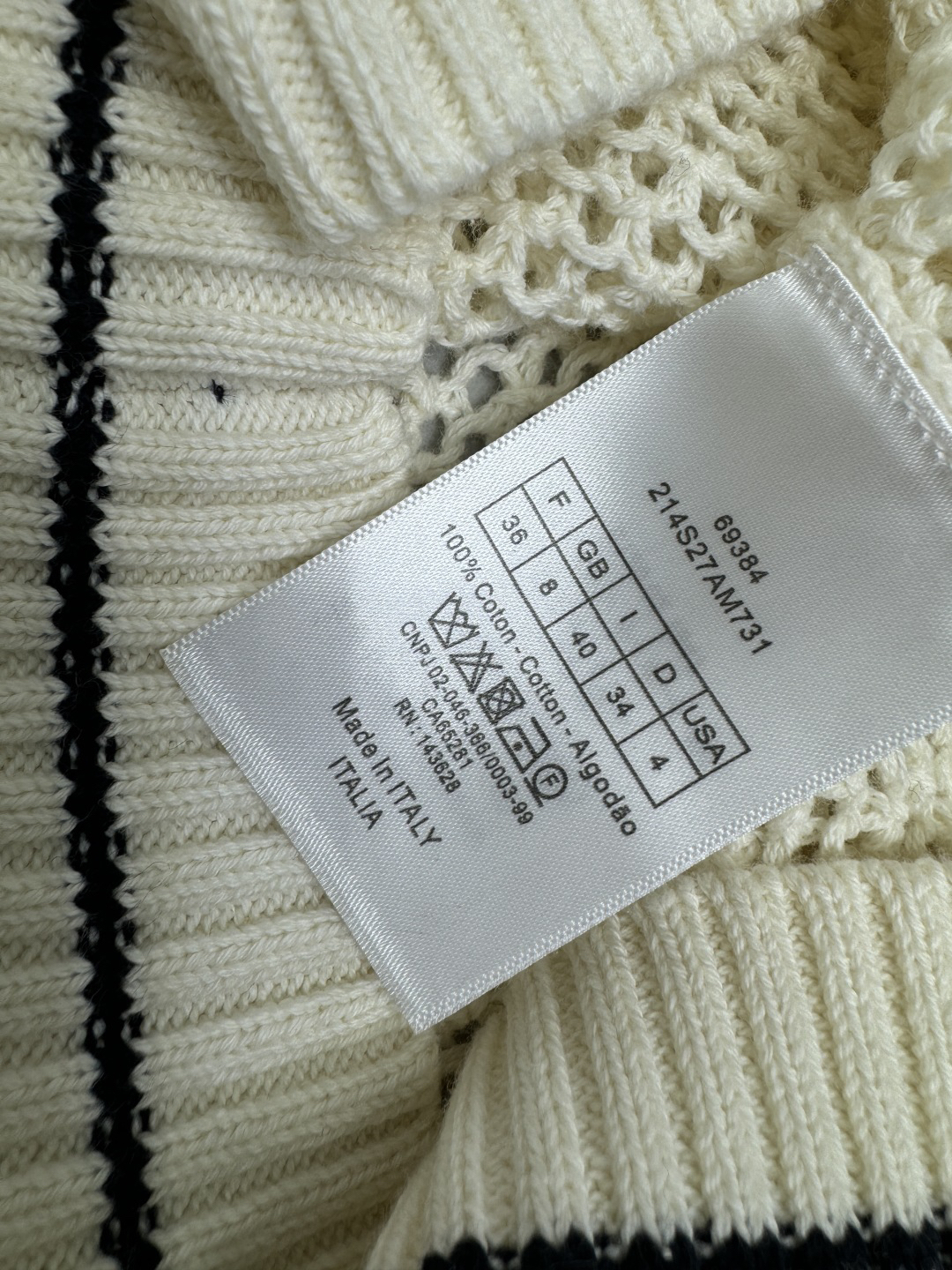 DIO25SS Colour Block Knit Tank Top