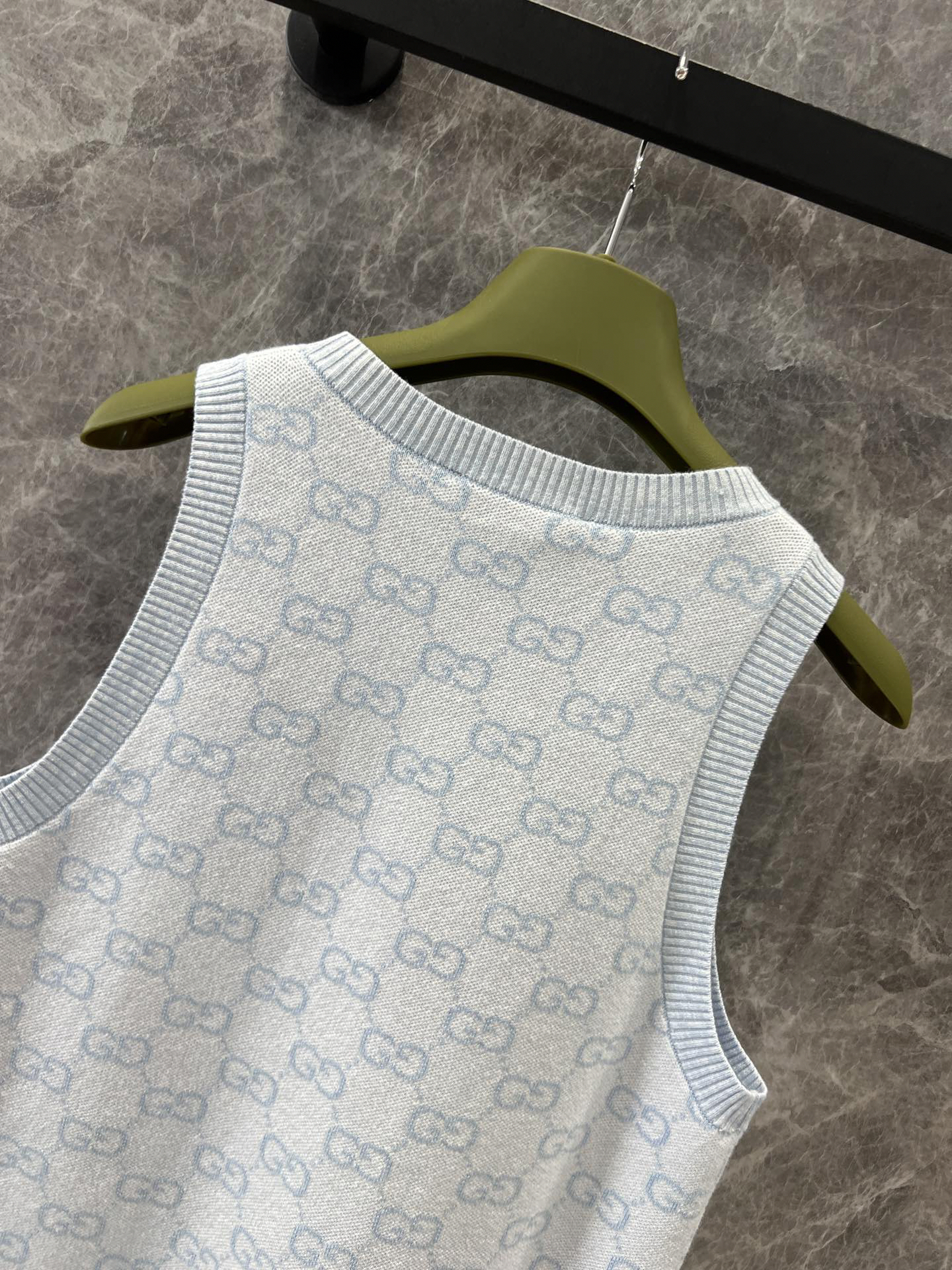 GUCC25SS Sleeveless Knit Vest Dress