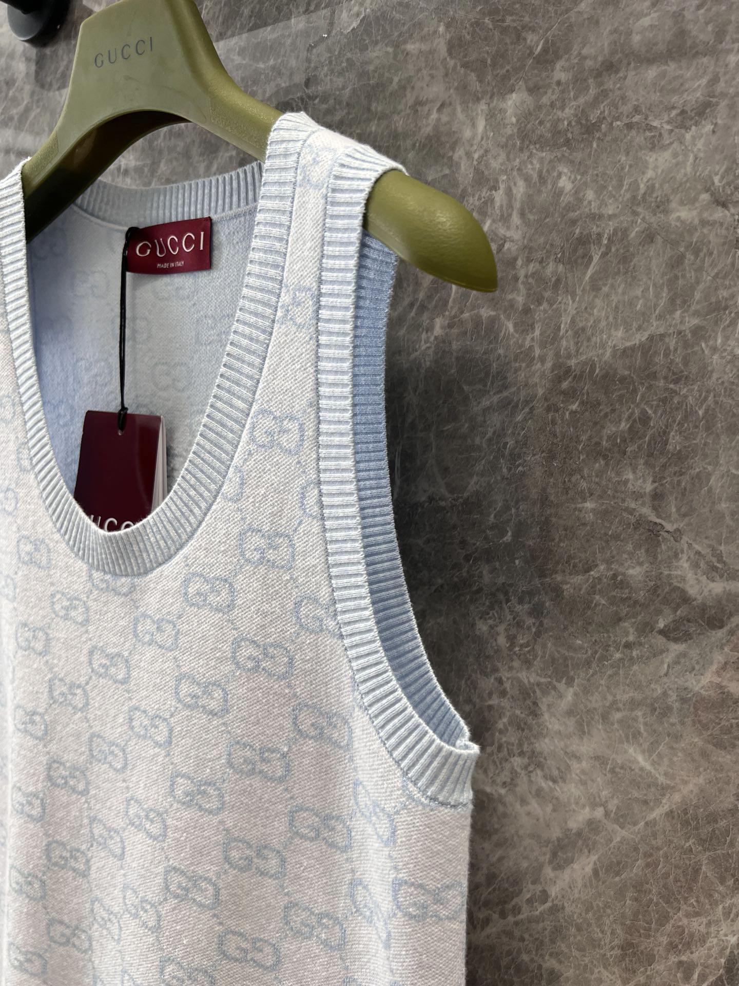 GUCC25SS Sleeveless Knit Vest Dress